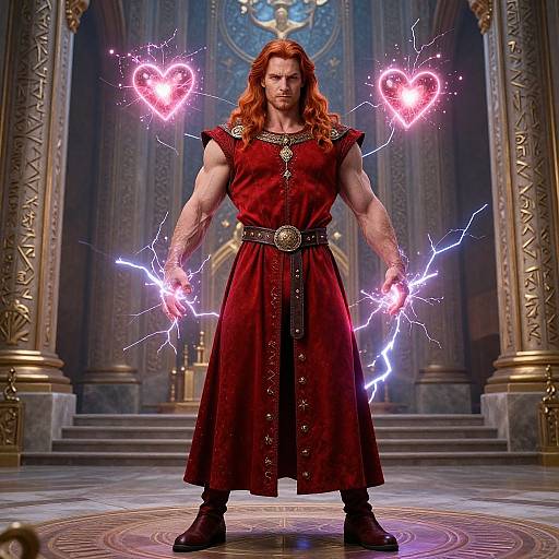 Realistic God with Magical Lightning