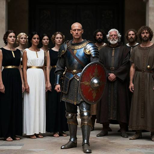 Dramatic Historical Costume Gathering