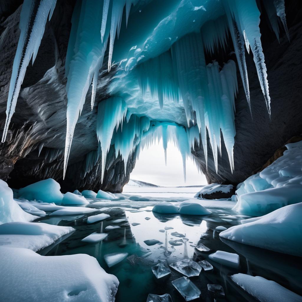 Mystical Frozen Ice Cave Adventure