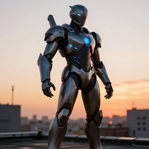 Futuristic MCU Hero in Armor