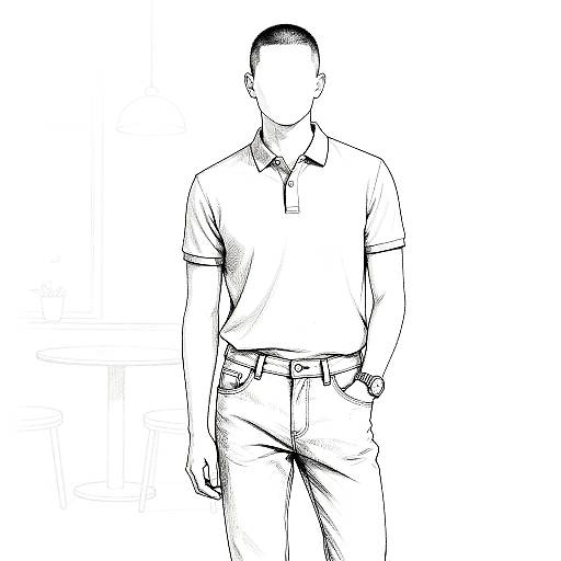 Minimalist Men's Fashion Illustration