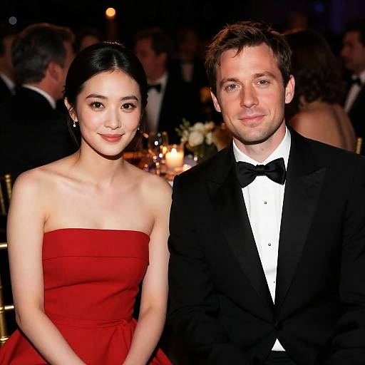 Elegant Couple at a Formal Event