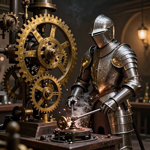 Steam-Powered Medieval Armor Forge