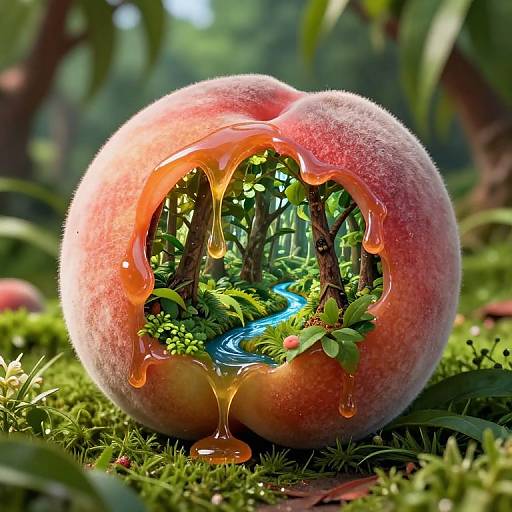 Giant Peach Hosting Forest Jungle