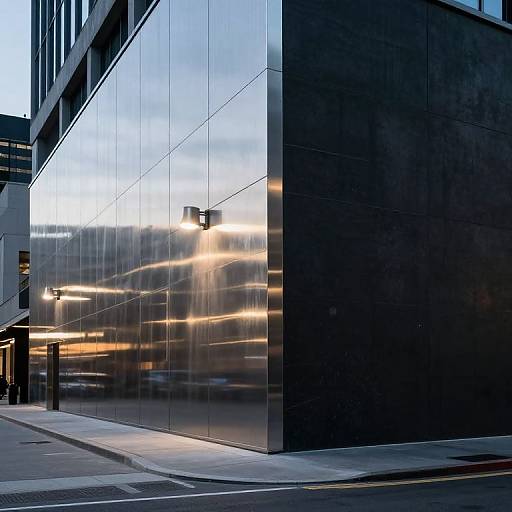 Futuristic Urban Dusk Streetscape