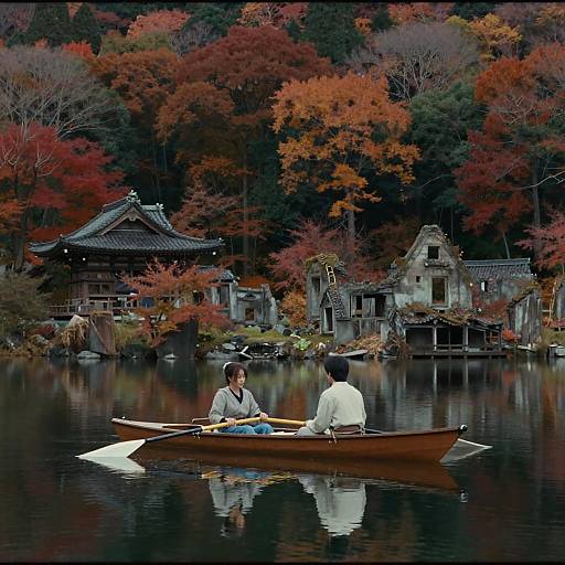 Timeless Autumn Lake Scene