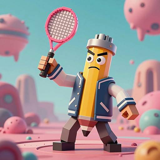 Grumpy Pencil Knight on Alien Adventure