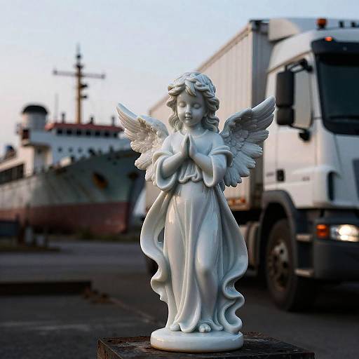 Porcelain Angel at Abandoned Shipyard