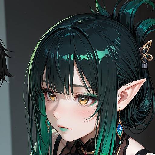 Illustration of Hanabatake chaika, nijisanji in the style of Yuuji (and)