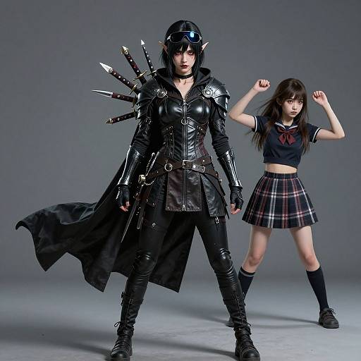 Dark Elf Assassin in Modern Gear