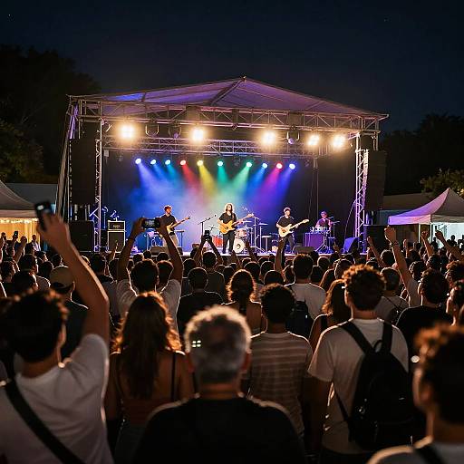 Energetic Open-Air Concert Celebration