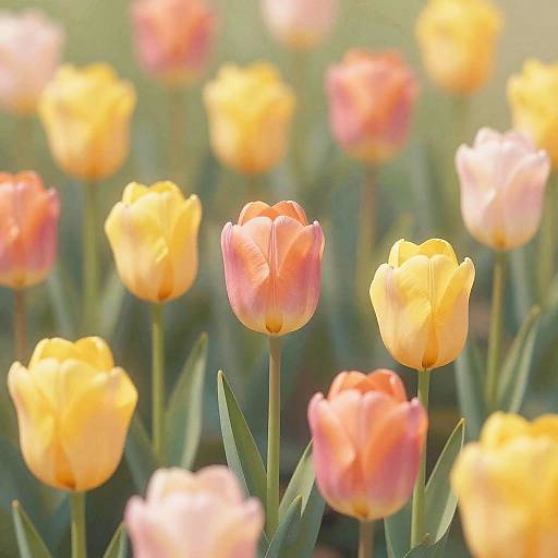 Dreamy Digital Tulip Illustration