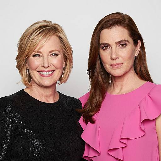 Stylish Portrait of Two Women Together