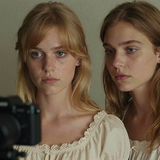Cinematic Funeral Portrait of Two Women
