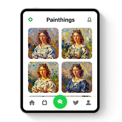 Photograph of a smartphone screen displaying a 