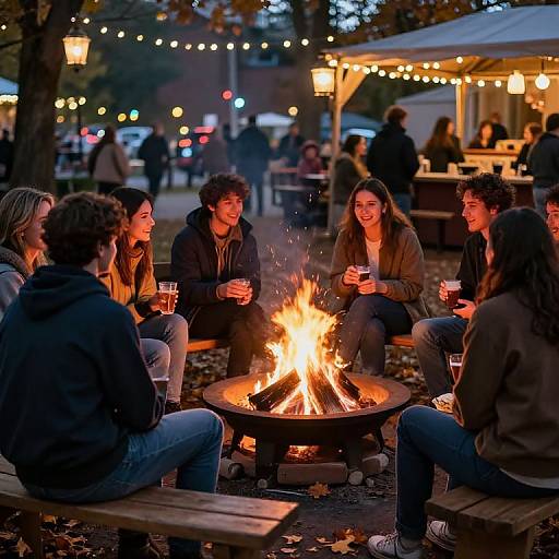 Cozy Evening Firmenfest Gathering