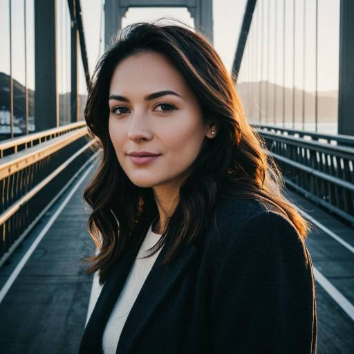 Woman Portrait on San Francisco Bridge