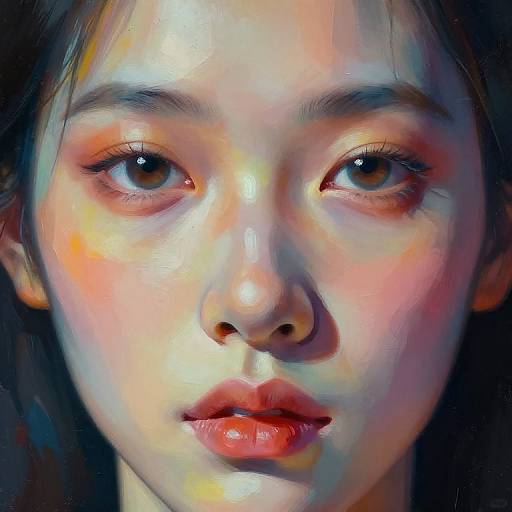 Surreal Artistic Rendering of Mysterious Face