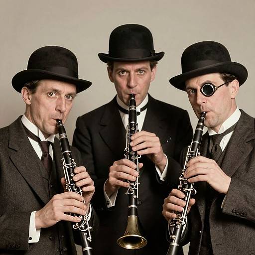 1920s Dada Musicians with Quantum Clarinets