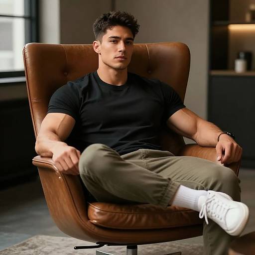 Gigachad in Modern Urban Loft