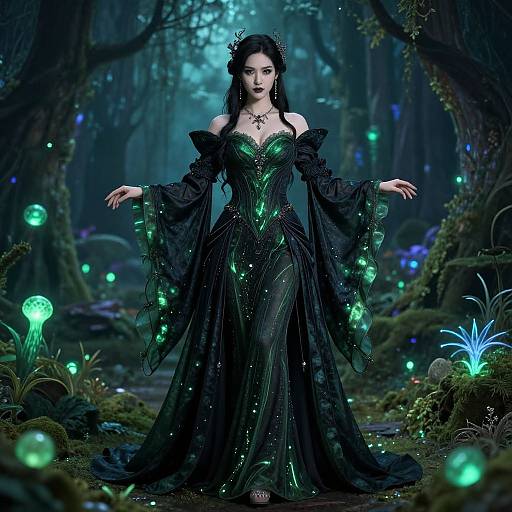 Elegant Vidia Costume in Enchanted Forest