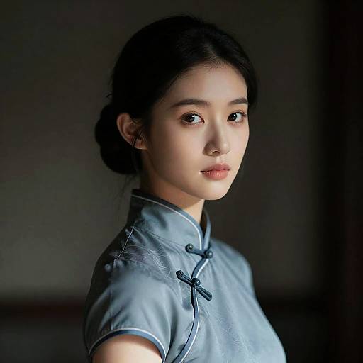 Photorealistic Girl in China Dress