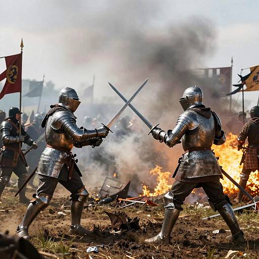 1616 European Knight Battlefield Clash