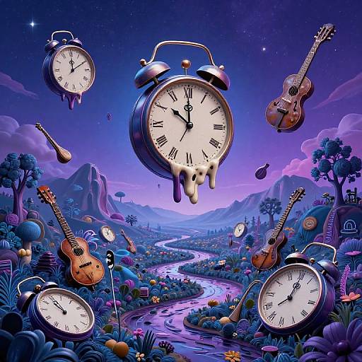 Surreal Psychedelic Album Cover Design