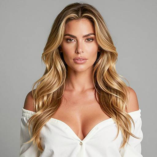 Portrait of a Woman with Blonde Hair