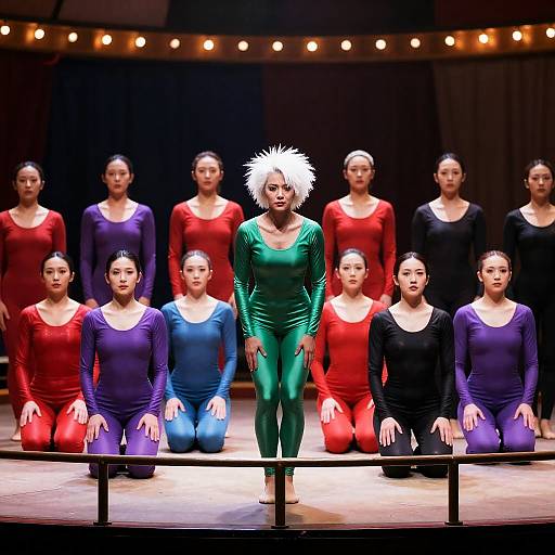 Circus Performance with Colorful Costumes