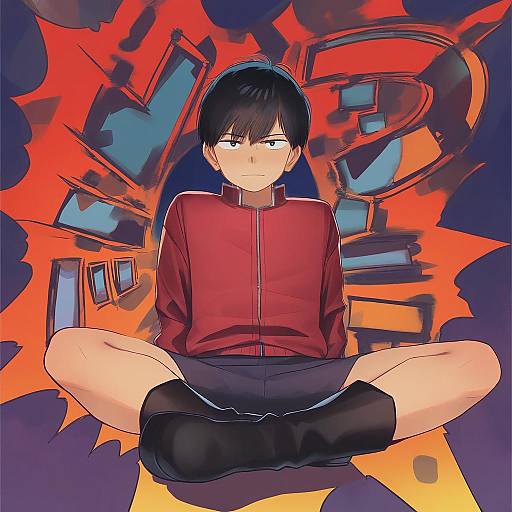 Illustration of Kaneda shoutarou (akira), akira (manga) in the style of Muk (monsieur)