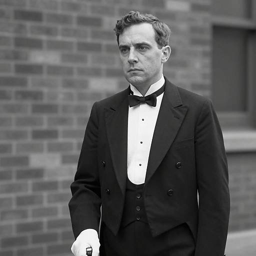 Elegant Man in Tuxedo Portrait