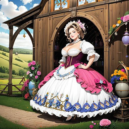 Baroque Whimsy: Rustic Elegance Unleashed