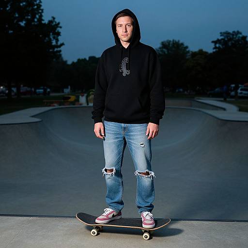 Skate-Inspired European Streetwear Portrait