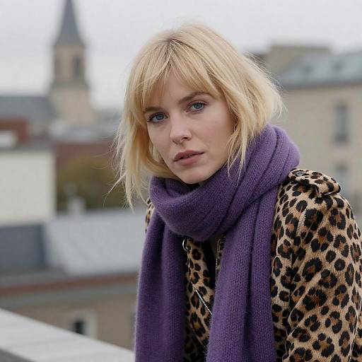 Urban Portrait of a Blonde Woman