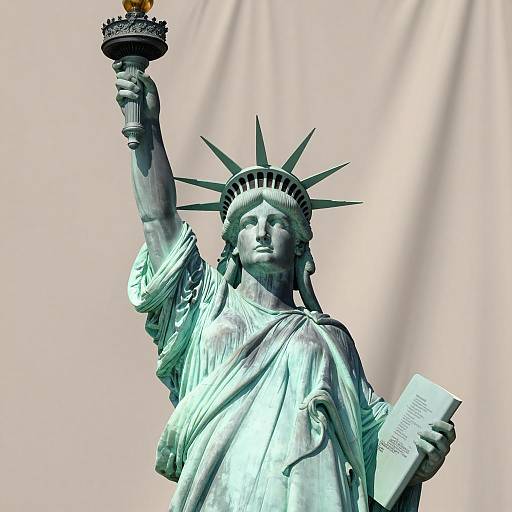 Realistic Girl as Statue of Liberty
