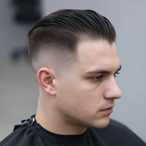 Slick Back Fade Haircut for Men