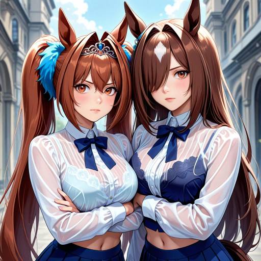 Girls with Horse Ears and Blush