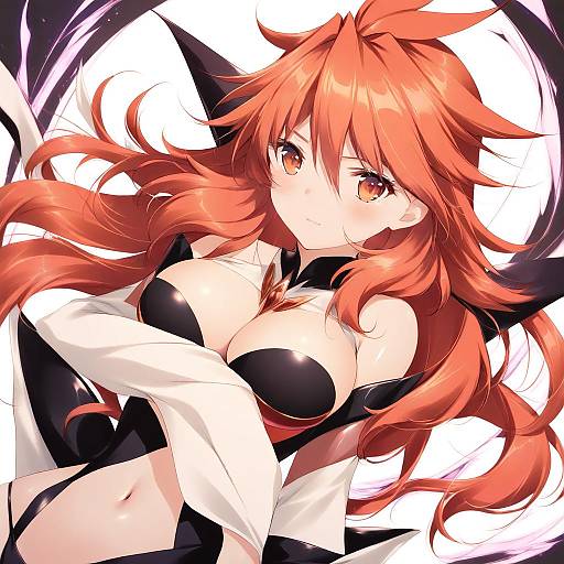 Illustration of Amou kanade, senki zesshou symphogear in the style of Shokuyou mogura