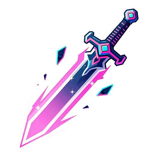 Futuristic Cyberpunk Energy Sword Slash