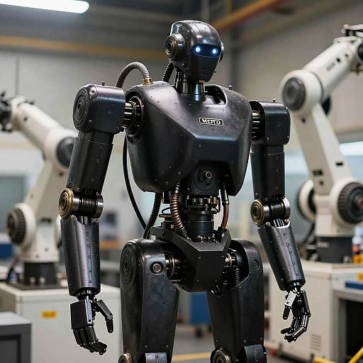 Cinematic Portrait of a Mechanical Soldier