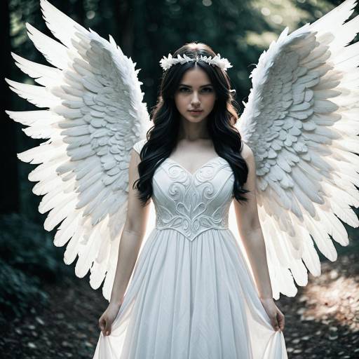 Ethereal Angel Cosplay Costume with Wings