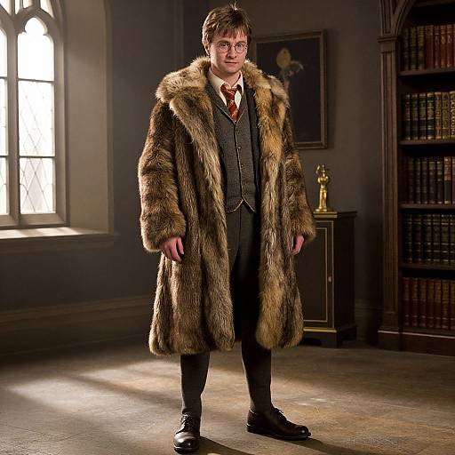 Man in Harry Potter Dumbledore Costume