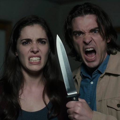 Tense Close-Up of Fear and Threat