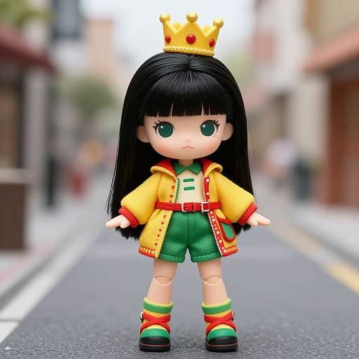 Asian Doll in Regal Streetwear