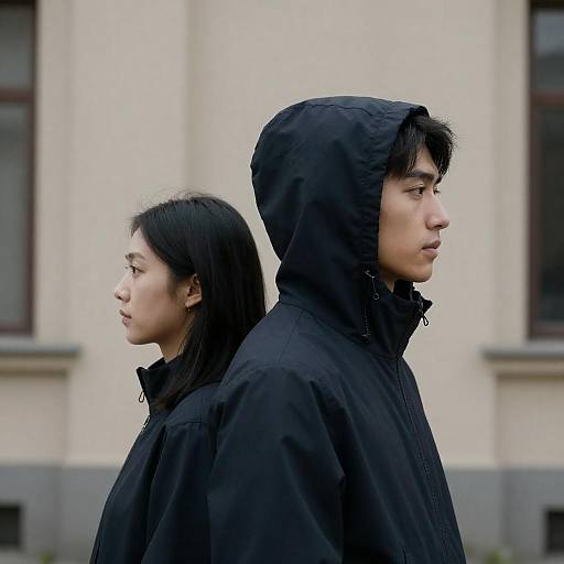 Serious Profile Portrait in Urban Setting