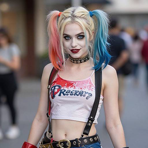 Realistic Harley Quinn Bombshell Portrait