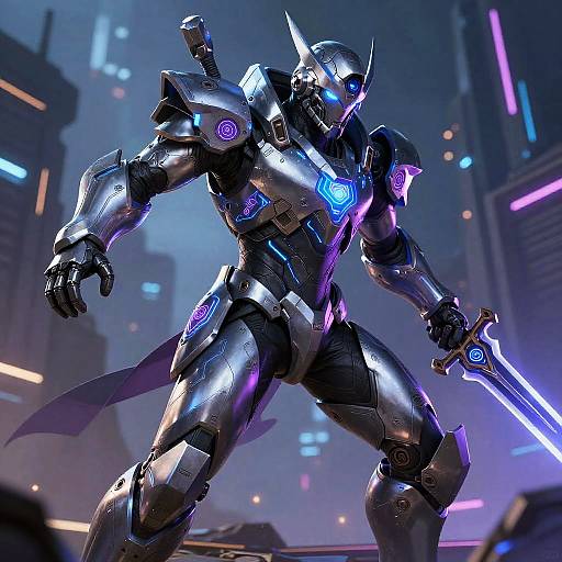 Futuristic Cyberpunk Warrior Skin