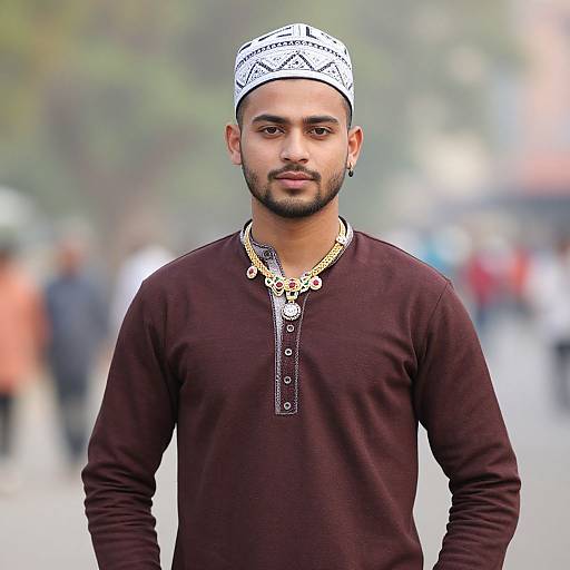 Patriotic Indian Male Portrait