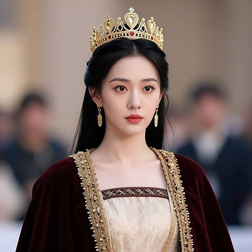 Elegant Royal Attire Portrait